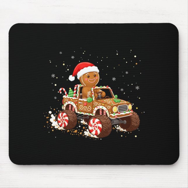 Mousepad Biscoito de Gengibre de Caminhão Monstro Assando N (Frente)