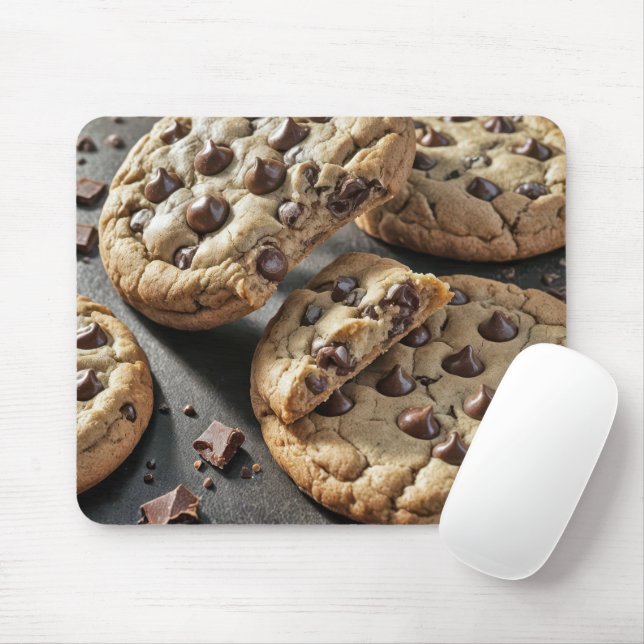 Mousepad Biscoitos Deliciosos de Chocolate (Com mouse)