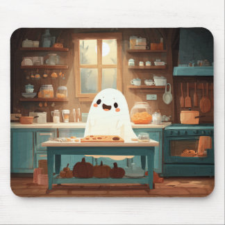 Mousepad Biscoitos-fantasma-bonitinhos - Pão-Mão-Mocinho-Lo