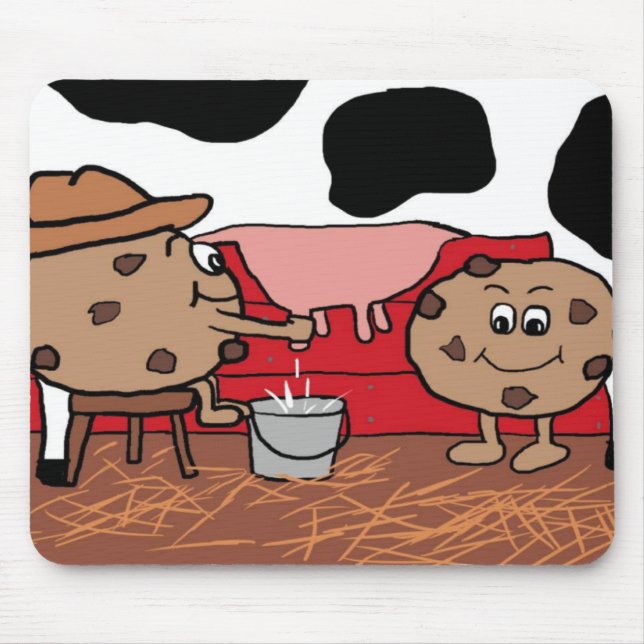 Mousepad Biscoitos leite de Milkin e design dos biscoitos (Frente)
