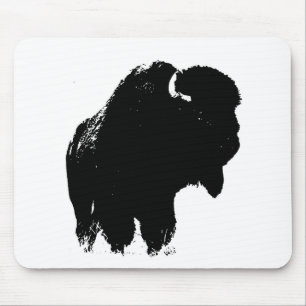 Mousepad Bison Buffalo, Pop de Arte Negra