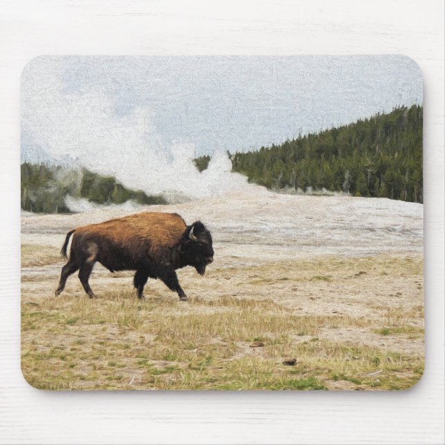 Mousepad Bison e Old Faithful (Frente)