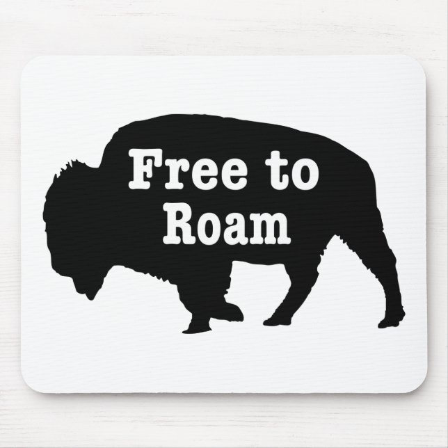 Mousepad Bison Free To Roam (Frente)