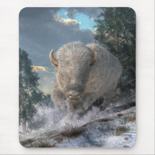 Mousepad Bisonte branco