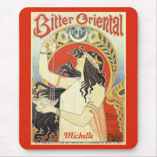 Mousepad "Bitter Oriental" Vintage Ad nome personalizado mo