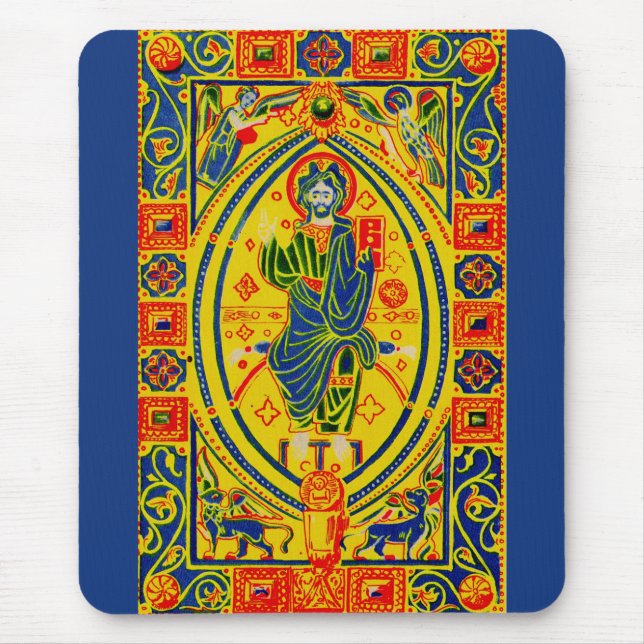 Mousepad Bizantino, arte popular Jesus (Frente)