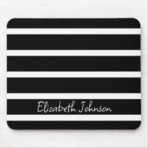 Mousepad Black and White Strike Moderno Personalizado