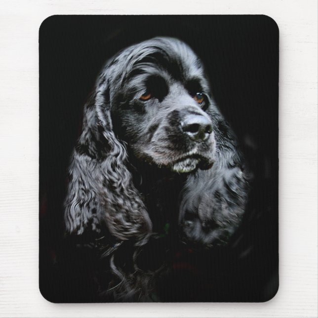 Mousepad Black Cocker Spaniel (Frente)