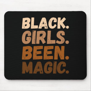 Mousepad Black Girls Bebeu Magic Melanin African American A