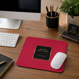Mousepad Black gold cardinal red promotional professional