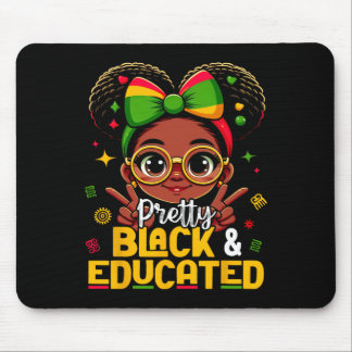Mousepad Black History Month Pretty Black Educated African 