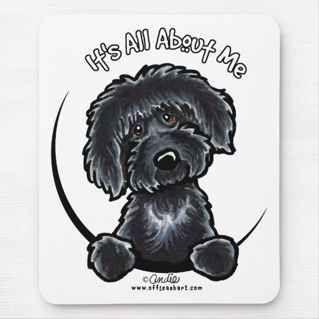 Mousepad Black Labradodle IAAM (Frente)