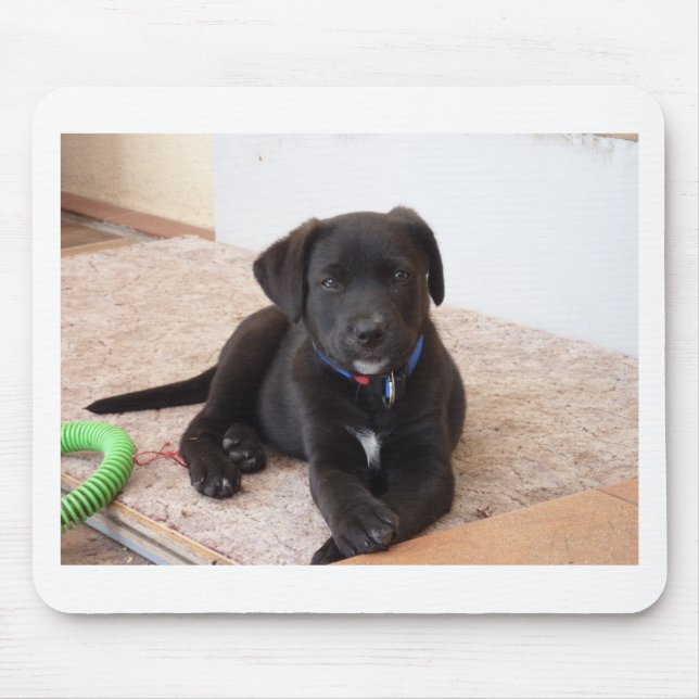 Mousepad Black Labrador Retriever Puppy (Frente)