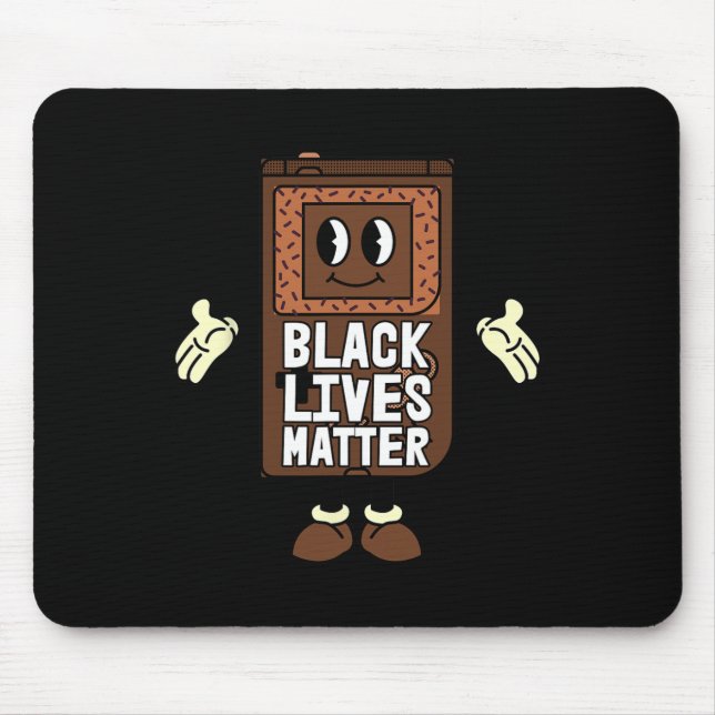 Mousepad Black Lives Problem Video game Black History Gamin (Frente)