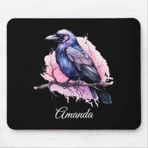 Mousepad Black Raven em uma Ilustração de Ramificação