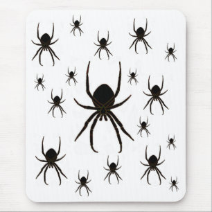 Mousepad Black spiders, arachnid