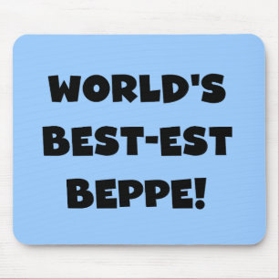Mousepad Black Text Best Beppe T-shirts e presentes