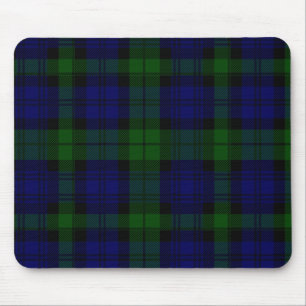 Mousepad Black Watch Tartan Blue Green Xadrez