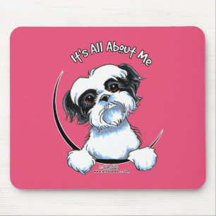Mousepad Black/White Shih Tzu IAAM