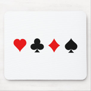 Mousepad Blackjack / Poker Card Suits: Arte vetorial: