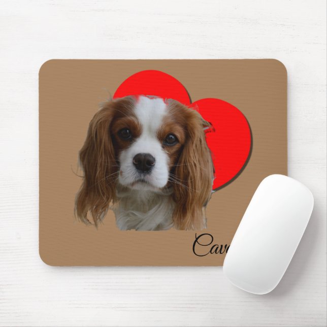 Mousepad Blenheim Cavalier King Charles Spaniel (Com mouse)