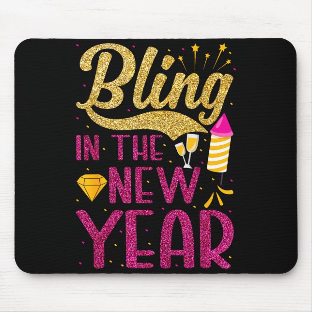 Mousepad Bling In The New Year New Years Eve Party For Wome (Frente)