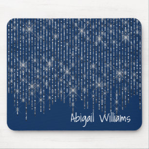 Mousepad Bling On Blue com o nome