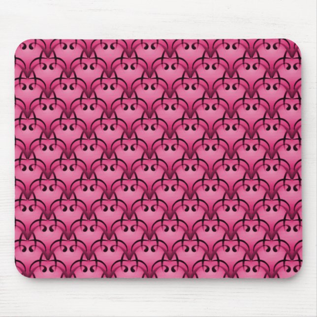 Mousepad Bliss, Rosa Brilhante, sofisticado (Frente)