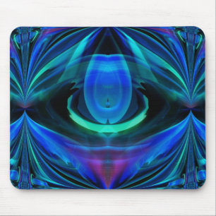 Mousepad Bloco de Abstrato de Chama Azul
