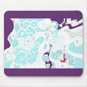 Mousepad Bloco de Abstrato de proteção espacial