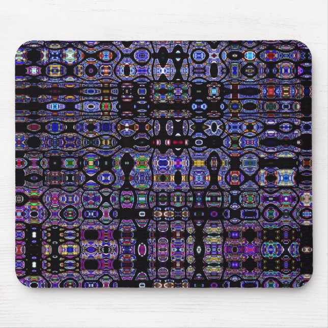 Mousepad Bloco de Abstrato de Vidro Escuro (Frente)