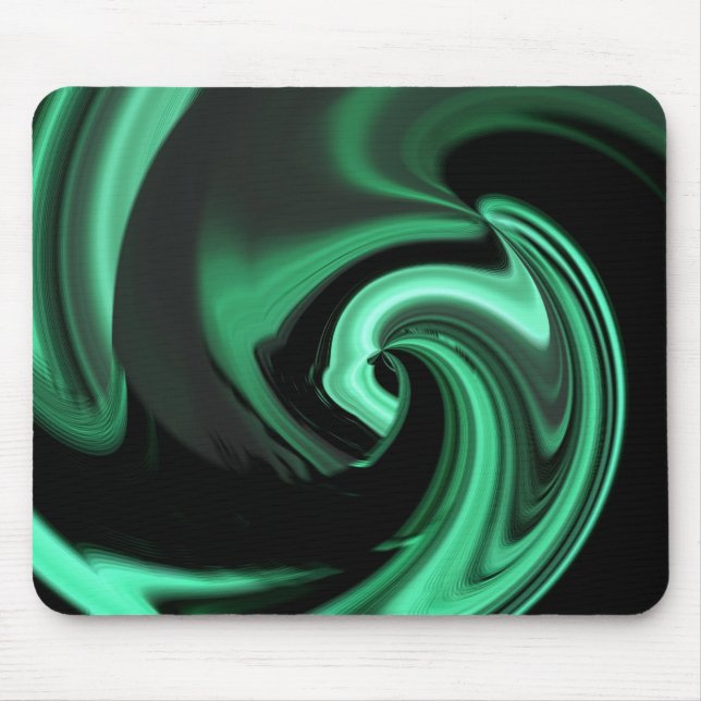 Mousepad Bloco de Abstrato Verde Teal (Frente)