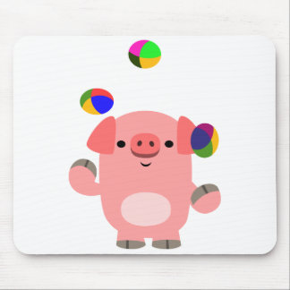 Mousepad Bloco de animação bonito malabarizando