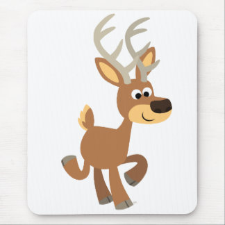 Mousepad Bloco de animação de veados de trote bonito
