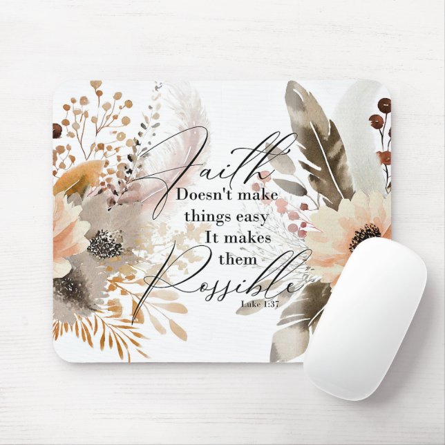 Mousepad Bloco de Bíblias/Escrituras Inspiracional (Com mouse)