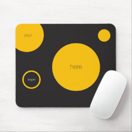 Mousepad Bloco de Bolinhas Amarelo