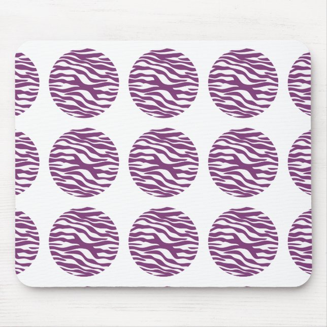 Mousepad Bloco de Bolinhas de Impressão Zebra (Frente)
