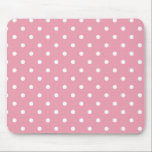 Mousepad Bloco de Bolinhas rosa Rosa<br><div class="desc">Uma bela sombra de rosa que tem apenas uma sugestão de cor rosada a ela fazer a escuridão para nomes mais claros e mais claros.    Alguns dos produtos também incorporam bolinhas rosa e brancas correspondentes.   Eles são uma canvas vazio pronta para o seu texto ou imagem.</div>
