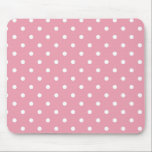 Mousepad Bloco de Bolinhas rosa Rosa<br><div class="desc">Uma bela sombra de rosa que tem apenas uma sugestão de cor rosada a ela fazer a escuridão para nomes mais claros e mais claros.    Alguns dos produtos também incorporam bolinhas rosa e brancas correspondentes.   Eles são uma canvas vazio pronta para o seu texto ou imagem.</div>