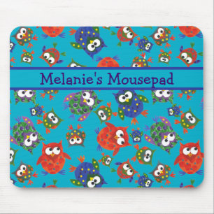 Mousepad Bloco de Cabras Fresco Personalizado, Azul Turques