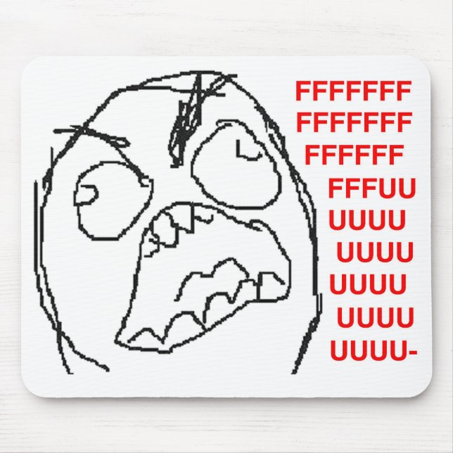 Mousepad Bloco de Cara Epic Rage (Frente)