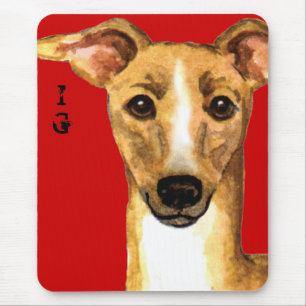 Mousepad Bloco de Cores de Greyhound Italiano
