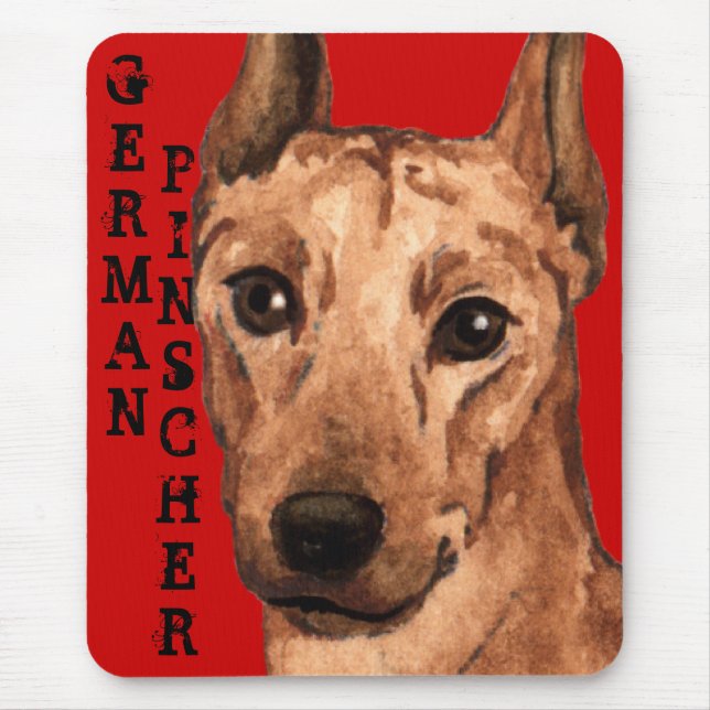 Mousepad Bloco de Cores do Pinscher Alemão (Frente)