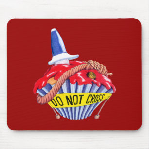 Mousepad Bloco de Cupcakes de Cena de Crime