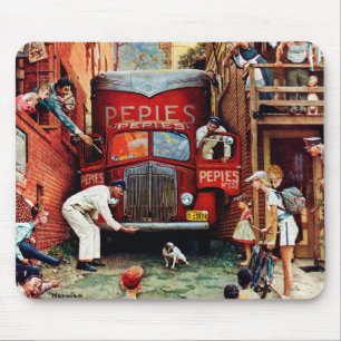 Mousepad Bloco de estrada por Norman Rockwell