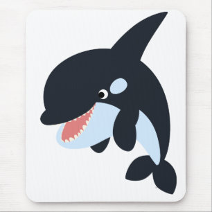 Mousepad Bloco de Felizes de animação de baleia assassinado