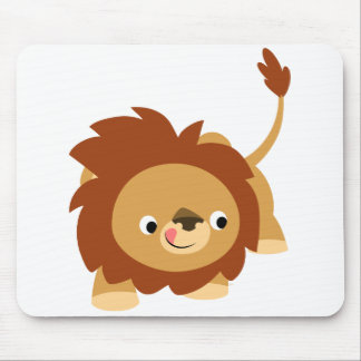 Mousepad Bloco de Leão de Cartoon Bonito