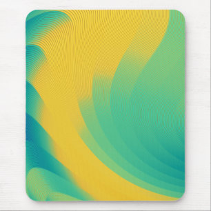 Mousepad Bloco de Mão Amarelo Único com Design Abstrato