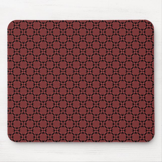 Mousepad Bloco de Mão dos Círculos Vermelho (Frente)