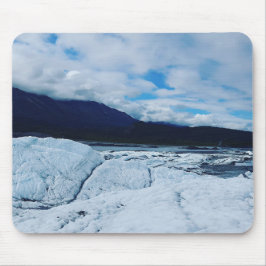 Mousepad Bloco de Mão Glaciar Azul Calmo Esticado